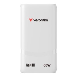 Ładowarka sieciowa Verbatim GaN Fold 'n' Go 65W 2xUSB-C PD 3… | PartsPC.pl