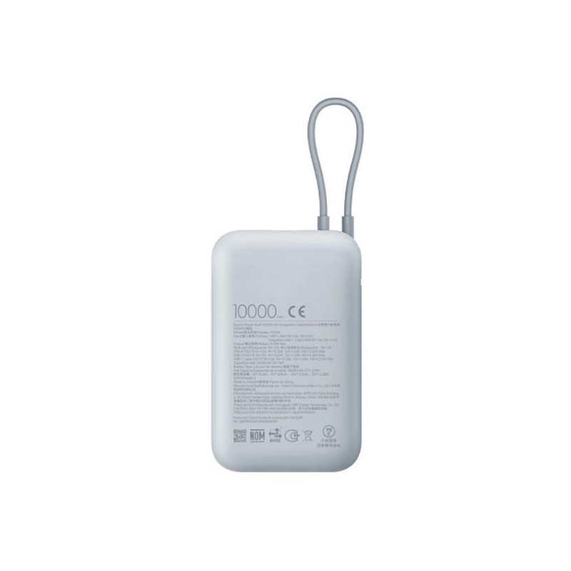 Powerbank Xiaomi 22,5W 10000mAh 2xUSB-C 1xUSB-A wbudowany kabel Ice Blue