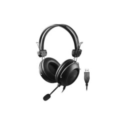 Słuchawki z mikrofonem A4tech HU-35 czarne USB | PartsPC.pl