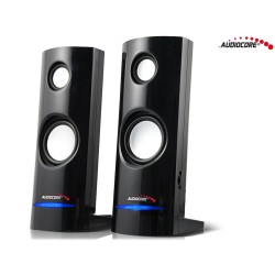 Głośniki Audiocore AC860 komputerowe 8W USB, czarne | PartsPC.pl