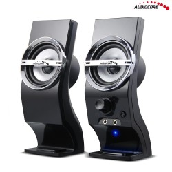Głośniki Audiocore AC805 komputerowe 6W, USB, czarne | PartsPC.pl