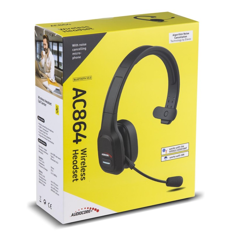 Słuchawki z mikrofonem Audiocore AC864 bluetooth call center