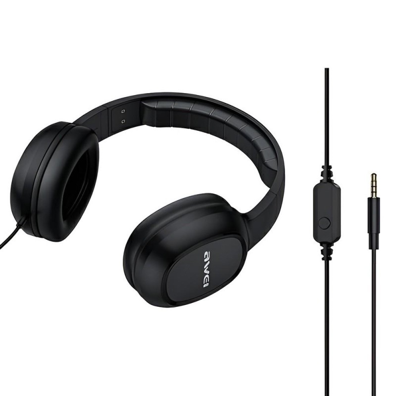Słuchawki z mikrofonem Awei GM-6 stereo nauszne jack 3,5mm… | PartsPC.pl