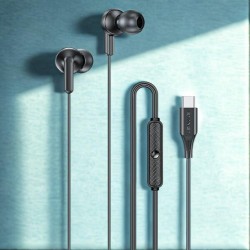 Słuchawki z mikrofonem Awei PC-25T stereo USB-C czarne | PartsPC.pl