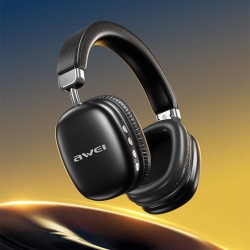 Słuchawki z mikrofonem Awei AT7 Bluetooth czarne | PartsPC.pl