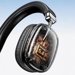 Słuchawki z mikrofonem Awei AT7 Bluetooth czarne | PartsPC.pl