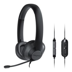 Słuchawki  z mikrofonem creative hs720 v2 przewodowe czarne