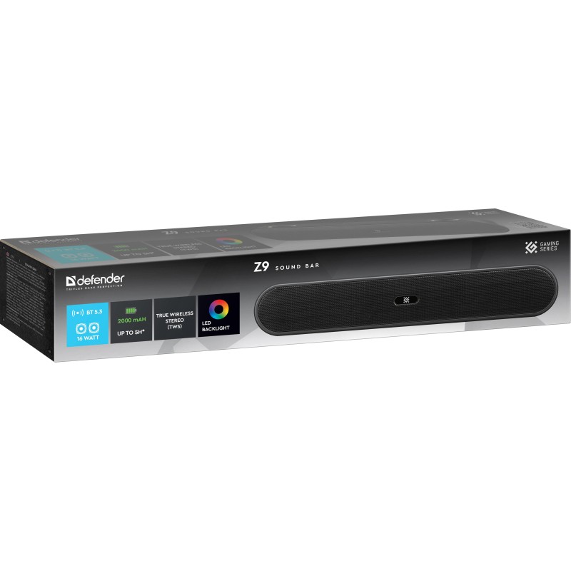 Głośnik Defender Z9 Soundbar 16W USB Bluetooth LED Podświetl… | PartsPC.pl