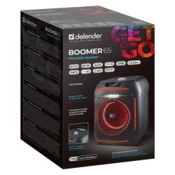 Głośnik Defender BOOMER 65 Bluetooth 65W MP3/FM/SD/USB/AUX/T… | PartsPC.pl
