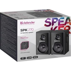 Głośniki Defender SPK-270 2.0 10W USB czarne | PartsPC.pl