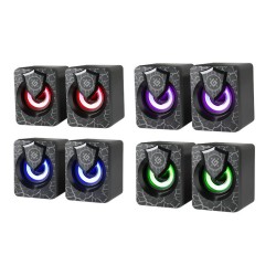 Głośniki Defender ONYX 2.0 6W USB podświetlenie LED | PartsPC.pl