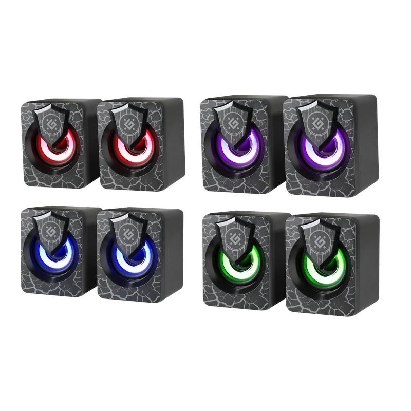 Głośniki Defender ONYX 2.0 6W USB podświetlenie LED | PartsPC.pl