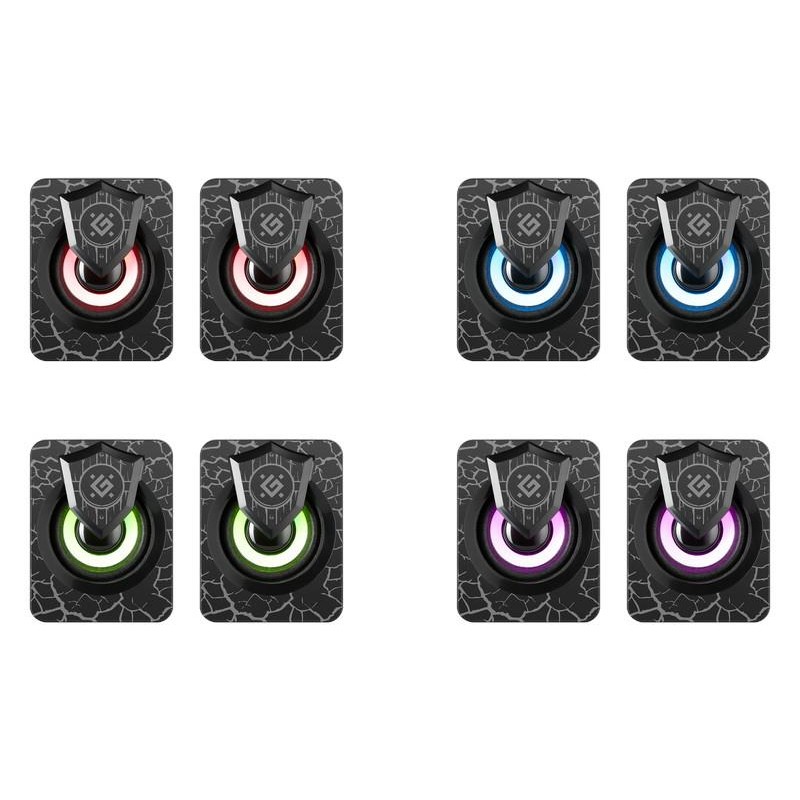 Głośniki Defender ONYX 2.0 6W USB podświetlenie LED | PartsPC.pl