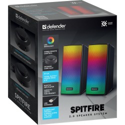 Głośniki Defender SPITFIRE 2.0 6W Bluetooth USB podświetleni… | PartsPC.pl