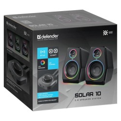 Głośniki Defender SOLAR 10 2.0 10W Bluetooth USB podświetlen… | PartsPC.pl