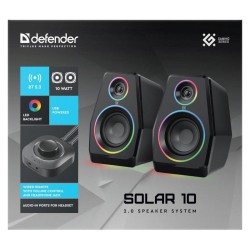 Głośniki Defender SOLAR 10 2.0 10W Bluetooth USB podświetlen… | PartsPC.pl
