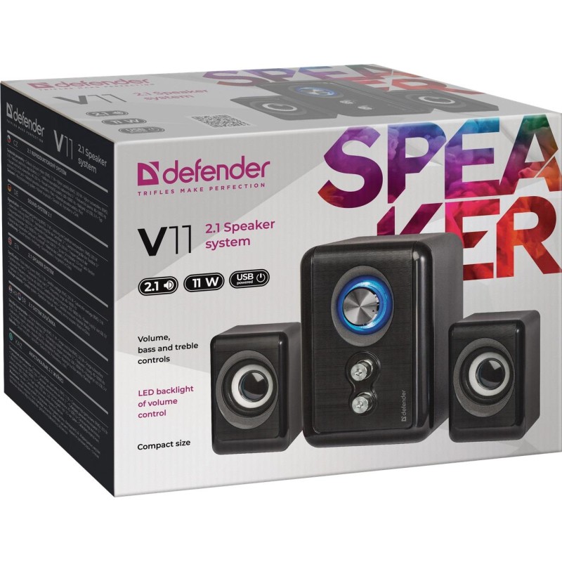 Głośniki Defender V11 2.1 11W USB | PartsPC.pl