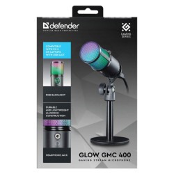 Mikrofon przewodowy Defender GLOW GMC 400 ze statywem STREAM… | PartsPC.pl