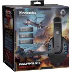 Słuchawki z mikrofonem Defender WARHEAD G-160 Gaming czarno-… | PartsPC.pl