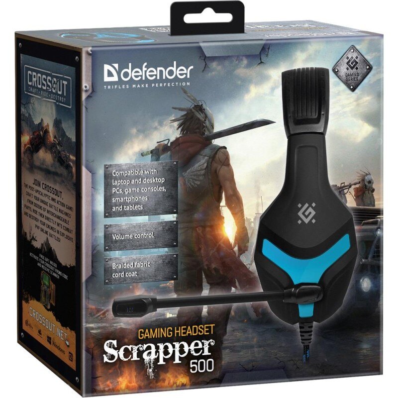 Słuchawki z mikrofonem Defender SCRAPPER 500 Gaming niebiesk… | PartsPC.pl
