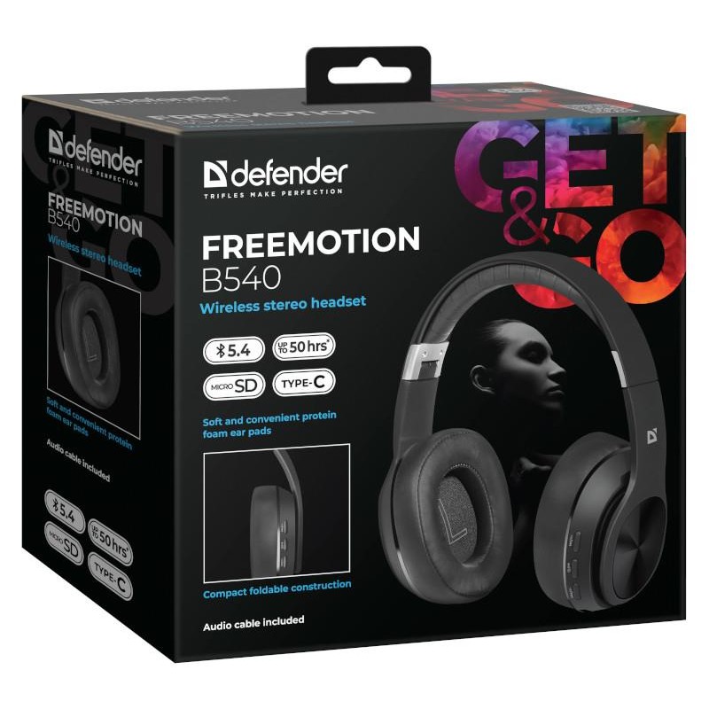 Słuchawki z mikrofonem Defender FREEMOTION B540 bezprzewodow… | PartsPC.pl