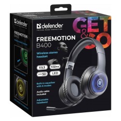 Słuchawki z mikrofonem Defender FREEMOTION B400 bezprzewodow… | PartsPC.pl