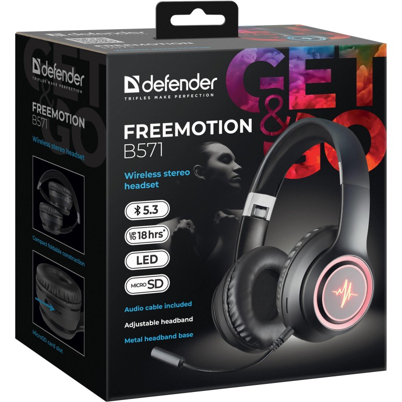 Słuchawki z mikrofonem Defender FREEMOTION B571 bezprzewodow… | PartsPC.pl