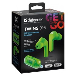 Słuchawki z mikrofonem Defender TWINS 916 bezprzewodowe Blue… | PartsPC.pl