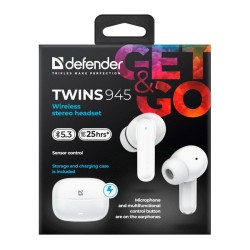 Słuchawki z mikrofonem Defender TWINS 945 bezprzewodowe Blue… | PartsPC.pl
