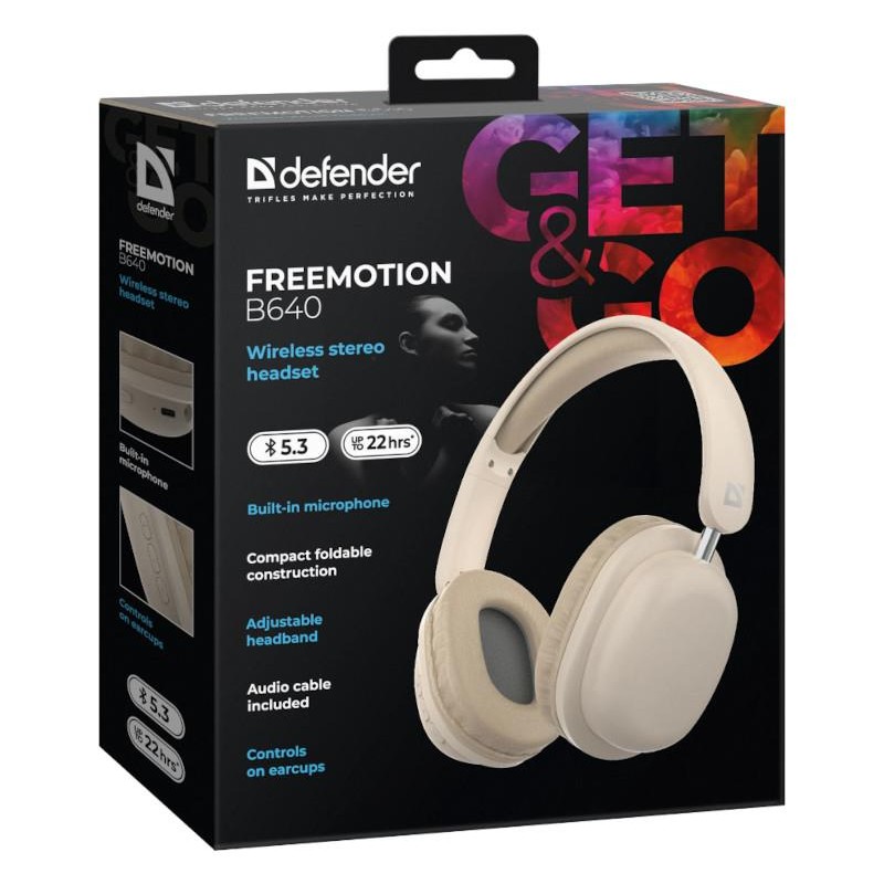 Słuchawki z mikrofonem Defender FREEMOTION B640 bezprzewodow… | PartsPC.pl