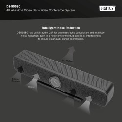 System wideokonferencji DIGITUS 4K ePTZ szeroki kąt 120° Sensor 2.8” 8MP