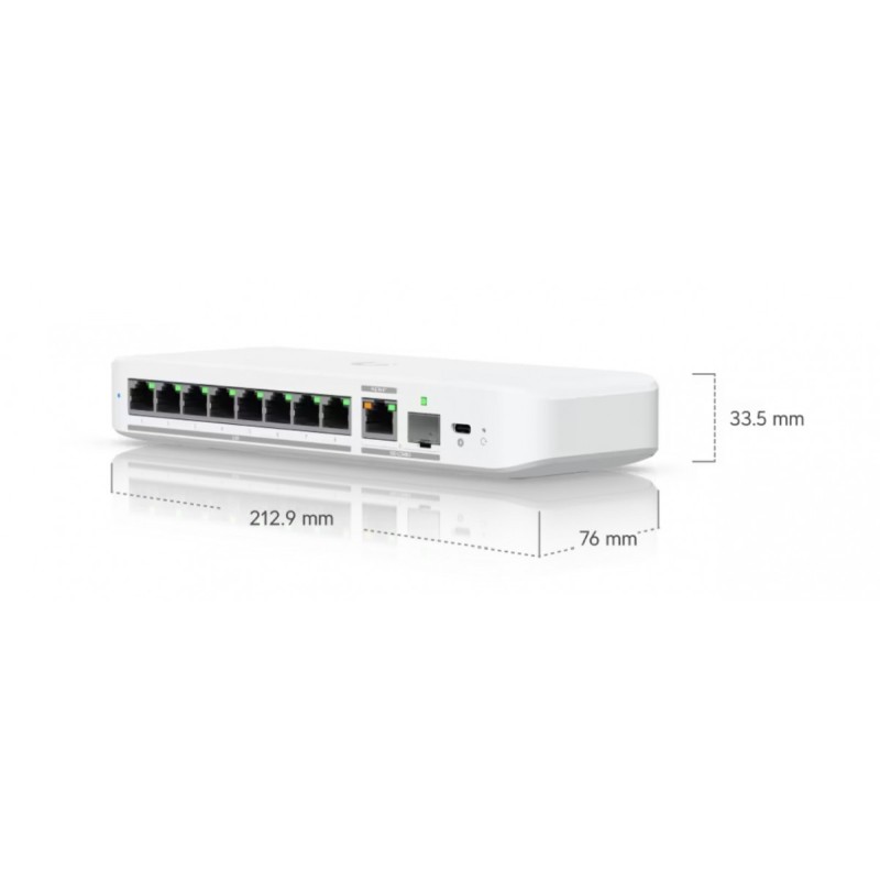 Przełącznik zarządzalny UniFi Switch Flex USW-Flex-2.5G-8 | PartsPC.pl