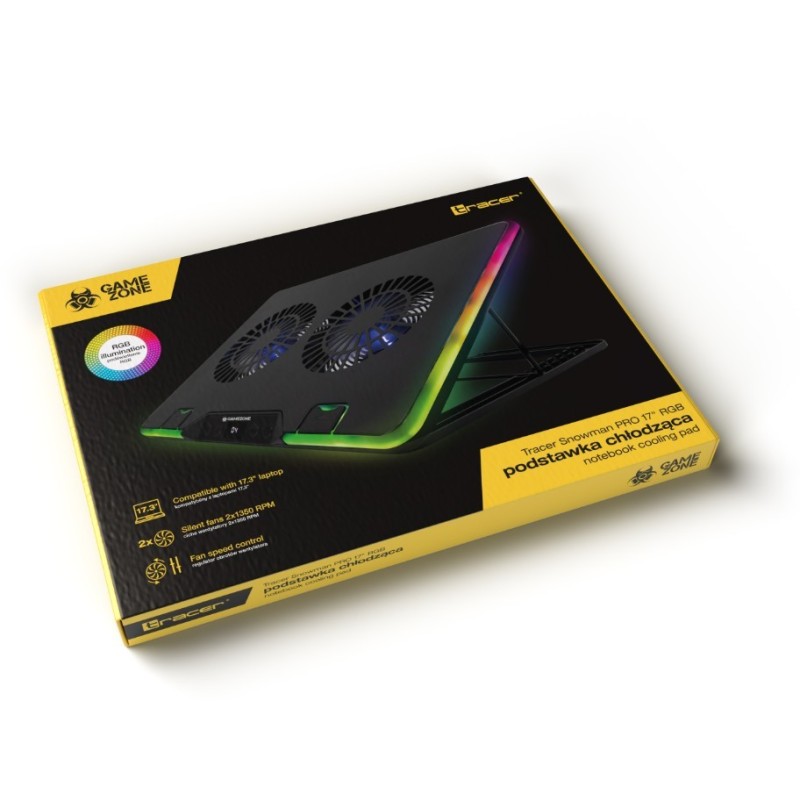 Podstawka chłodząca Gamezone Snowman Pro 17 cali RGB | PartsPC.pl