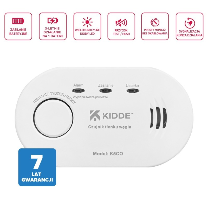 Zestaw czujników KIDDE K5CO + 2030-DSR | PartsPC.pl