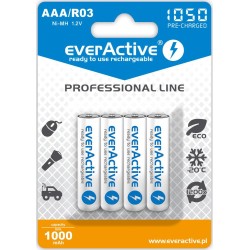 Akumulatorki AAA/R03 everActive Professional Line 1050 mAh 4… | PartsPC.pl