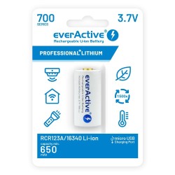 Akumulator 16340 everActive 3,7V Li-ion 700mAh micro USB z z… | PartsPC.pl
