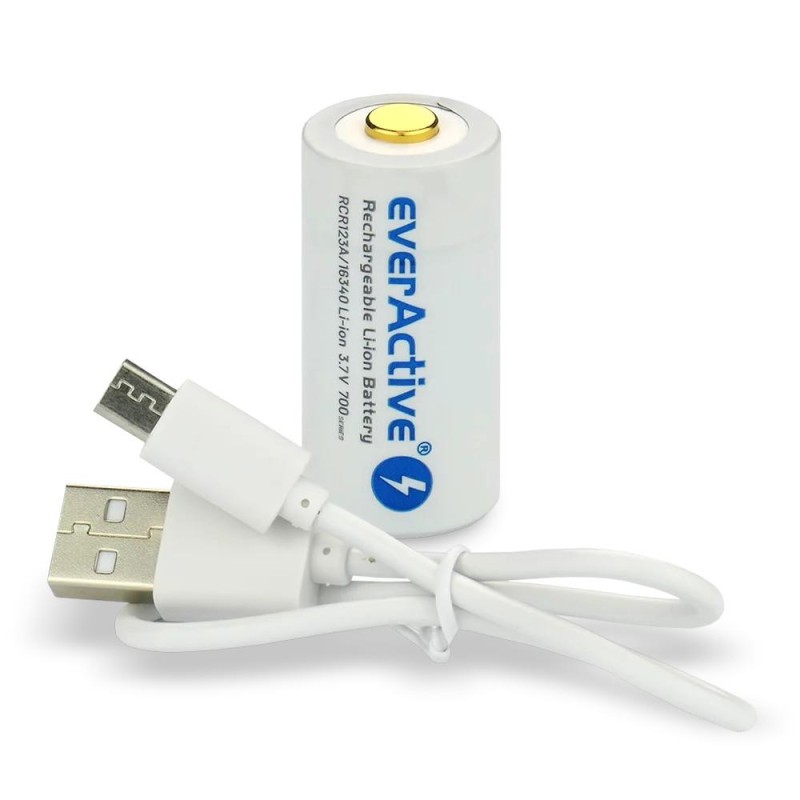 Akumulator 16340 everActive 3,7V Li-ion 700mAh micro USB z z… | PartsPC.pl