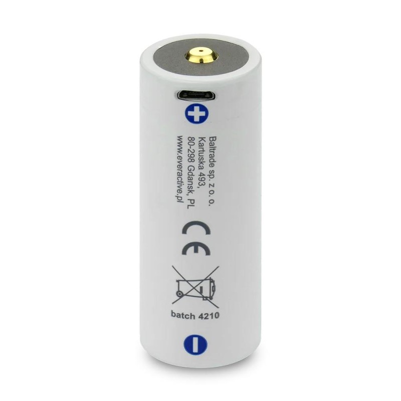Akumulator 26650 everActive 3,7V Li-ion 5200mAh micro USB z … | PartsPC.pl