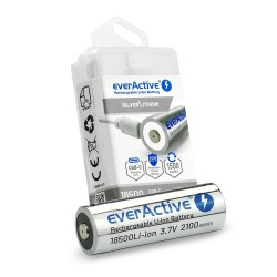 Akumulator 18500 everActive 3,7V Li-ion 2100mAh USB-C z zabe… | PartsPC.pl