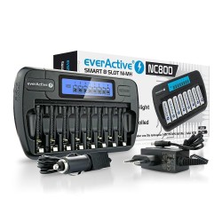 Ładowarka akumulatorków Ni-MH EverActive NC-800 | PartsPC.pl