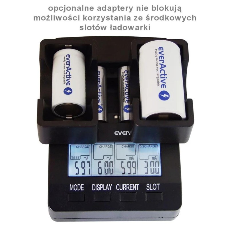Ładowarka akumulatorków Ni-MH Ni-CD EverActive NC-3000 | PartsPC.pl