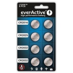 Zestaw baterii litowych everActive 8 sztuk: 4 x CR2032, 2 x … | PartsPC.pl