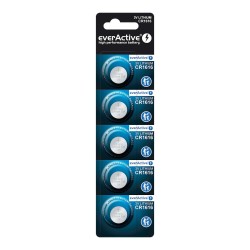 Bateria litowa mini everActive CR1616 - blister 5 sztuk | PartsPC.pl