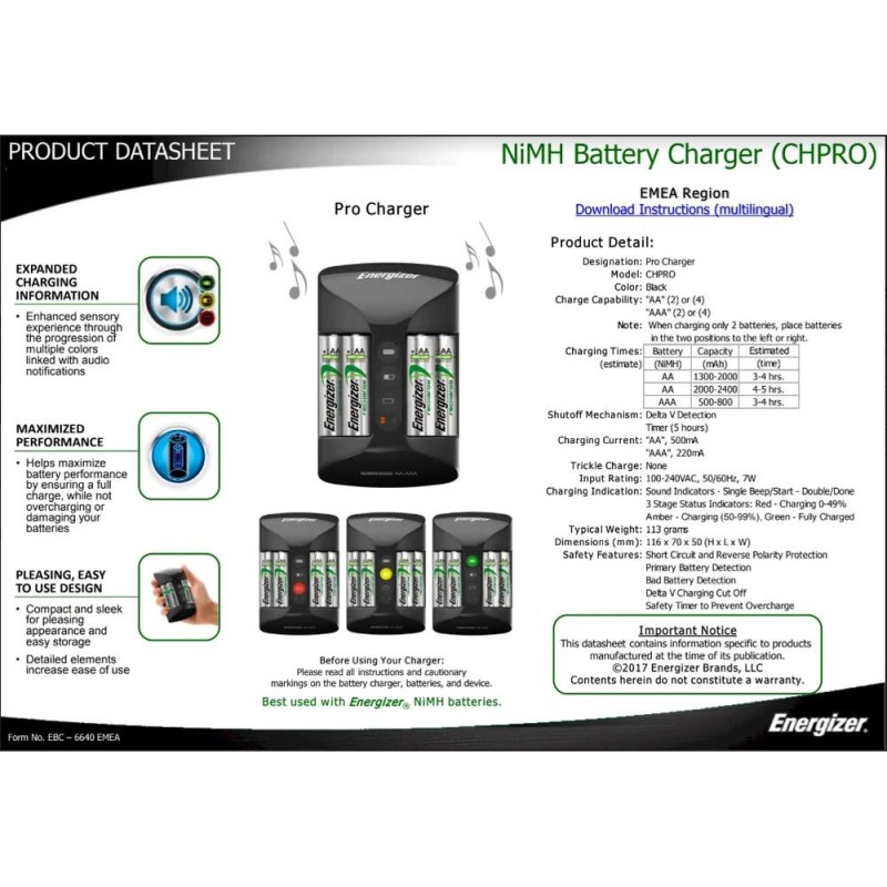 Ładowarka akumulatorków Ni-MH Energizer Maxi + 4 x R6/AA 200… | PartsPC.pl