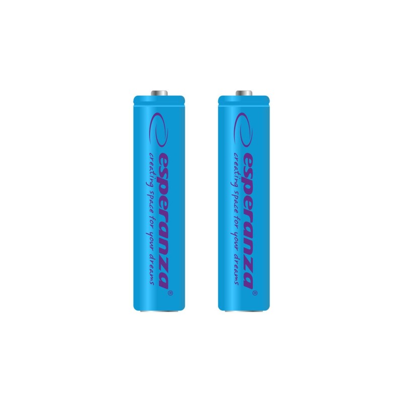 Akumulatorki AAA Esperanza 1000mAh 2szt. niebieskie | PartsPC.pl