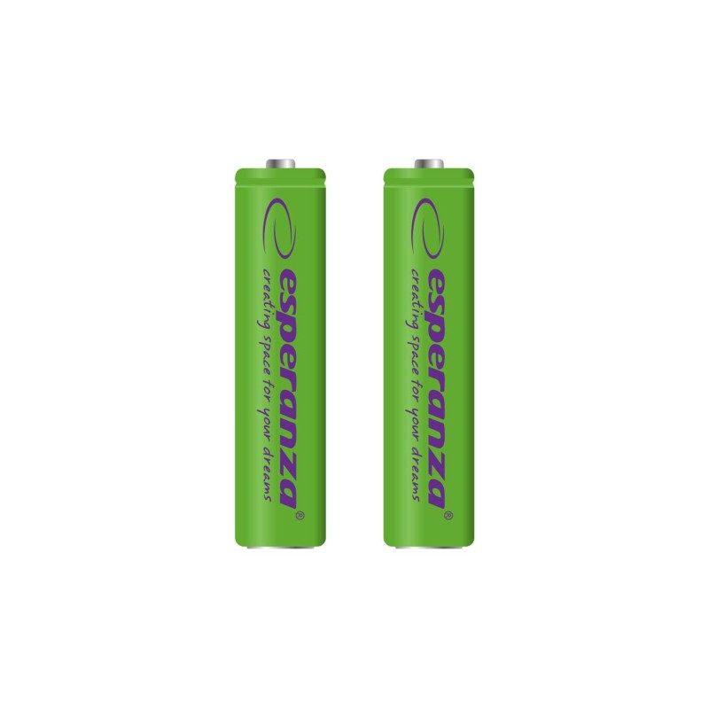 Akumulatorki AAA Esperanza 1000mAh 2szt. zielone
