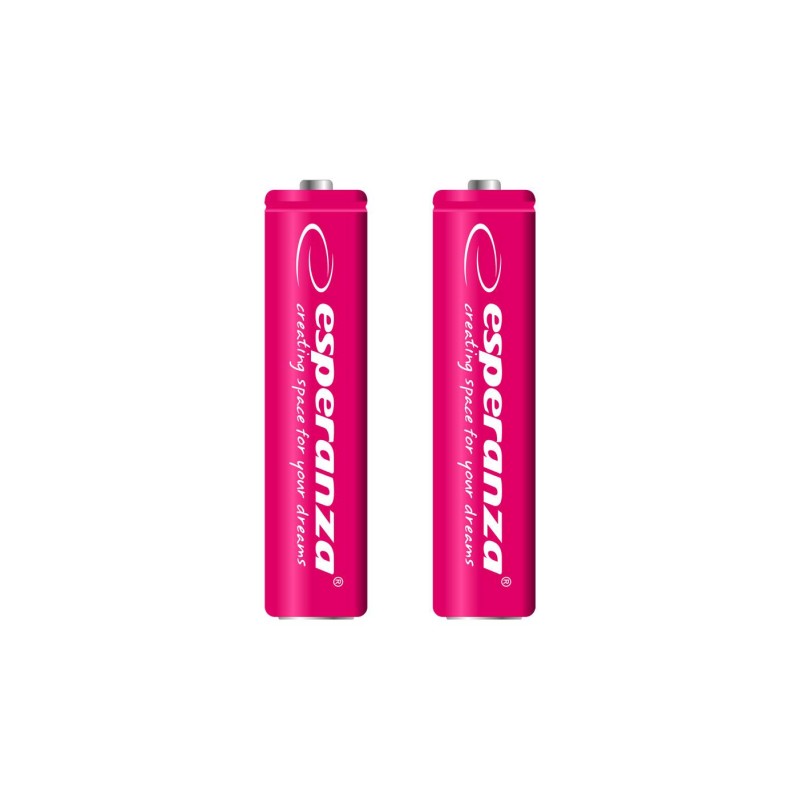 Akumulatorki AAA Esperanza 1000mAh 2szt. czerwone | PartsPC.pl