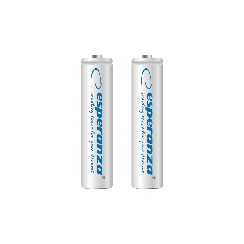 Akumulatorki AAA Esperanza 1000mAh 2szt. białe | PartsPC.pl