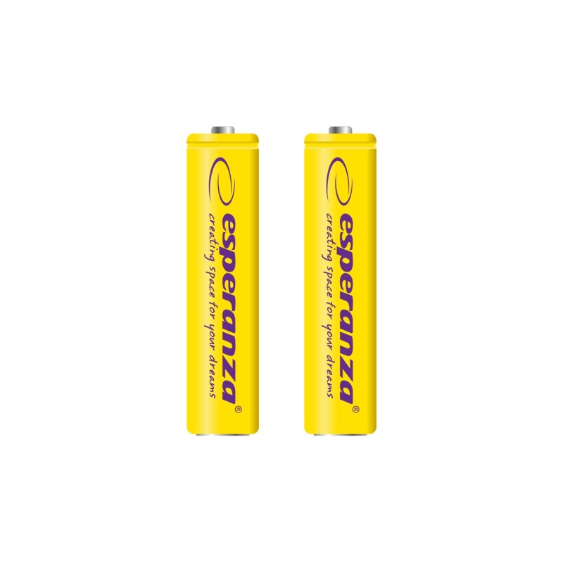 Akumulatorki AAA Esperanza 1000mAh 2szt. żółte | PartsPC.pl