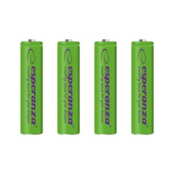 Akumulatorki AAA Esperanza 1000mAh 4szt. zielone